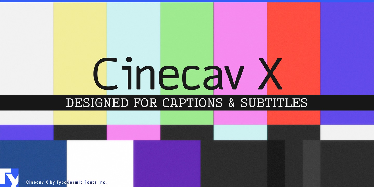 Пример шрифта Cinecav X #1